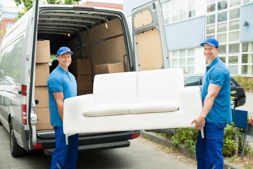 Man With A Van Mitcham handling recyclable household items for sustainable disposal