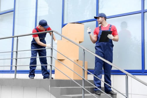 Removal team planning a house move in Mitcham