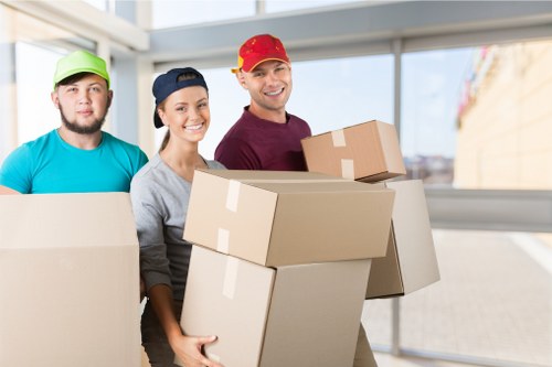 House movers assisting a local move in Mitcham
