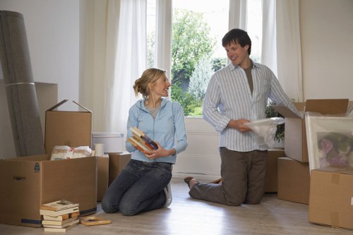Mitcham flat move with boxes and furniture handling