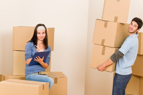 Local removal van loaded for a Mitcham move
